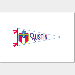 Austin Flag Pennant Posters and Art